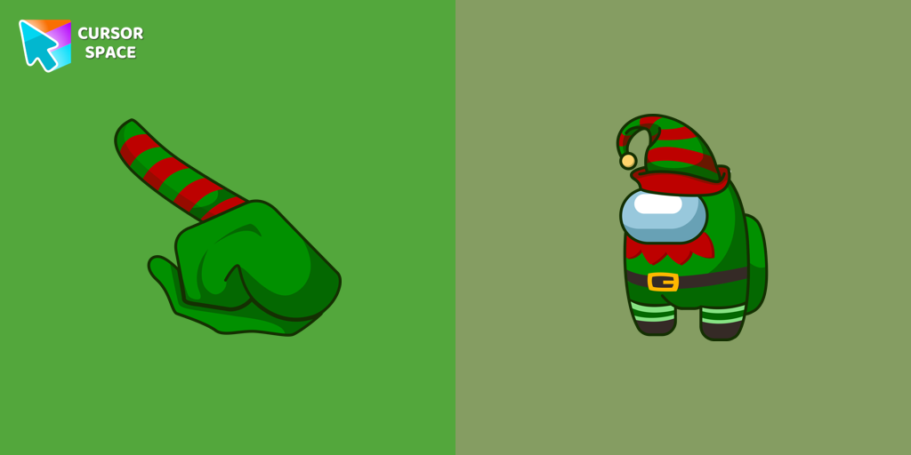 Custom Cursor Among Us Elf Character For Chrome